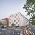 Neues Novotel in Münster mit hellen Klinker-Fassaden