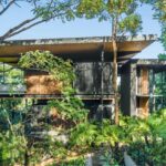 Raintree House in Costa Rica mit Fassade aus robustem Kebony-Holz