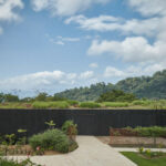 Villa in Costa Rica mit Gründach und verkohlter Holzfassade