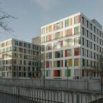 Holzmodulbau Luisenblock West in Berlin mit vielschichtiger Fassadenansicht