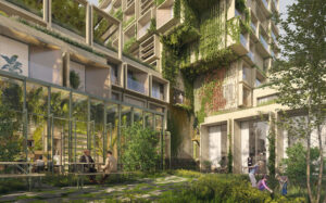 Naturnaher Wohnkomplex »ZOË Amsterdam« mit Grünfassaden