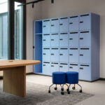 Büroraum mit Bodenbelag aus Interface-Teppichfliesen im Sanofi Office in Berlin