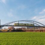 Stadtbahnbrücke, Stuttgart mit modernen Carbon-Hängern
