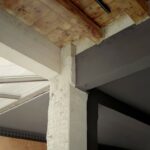 Materialmix Beton, Mauerwerk, Holz