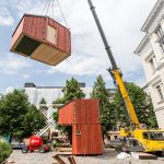 Modulares Bauen für temporäres Wohnen mit Kokoon. Bild: Aalto University Wood Program / Juho Haavisto