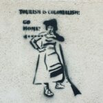 Graffiti gegen Tourismus in Palermo