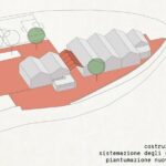 Skizze: Bauprozess Gemeindezentrum Cornigliano