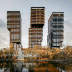 Hochhaus TrIIIple Towers in Wien von Henke Schreieck Architekten