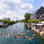Fluss-Schwimmen in Zürich