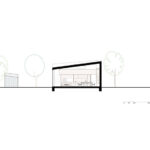 Schnitt Ferienhaus auf Texel von Orange Architects