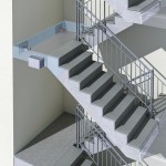 Einbau des Dämmelements Tronsole AZT für erhöhten Trittschallschutz im Treppenhaus. Bild: Schöck