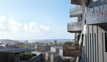Gullhaug Torg 2A: Natürliche Lüftung für ein Wohn- und Bürogebäude in Oslo
