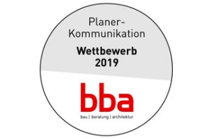 Logo bba-Wettbewerb "Planer-Kommunikation" 2019