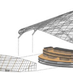 Strukturschema Dach - Feldhockeystadion in Hangzhou