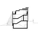 Schnittzeichnung Einfamilienhaus »Quinta do Rei 18« von Contaminar Arquitectos