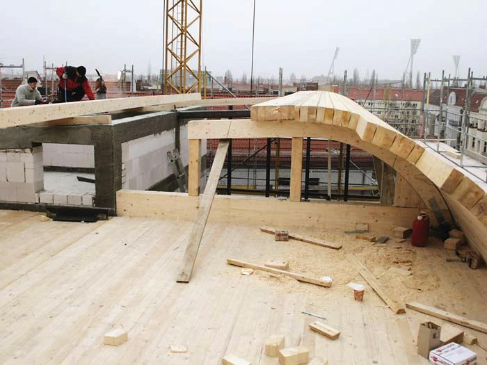 Konstruktionsvollholz: Baulicher statt chemischer Holzschutz. Bild: KVH