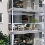 Balkon mit Balkonverglasung. Bild: Sunflex