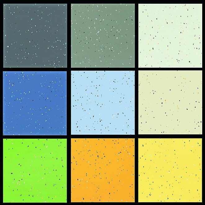 Kacheln mit unterschiedlichen Farben. Bild: DLW Flooring GmbH