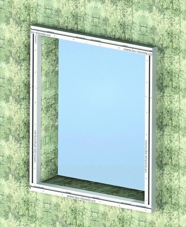 Vorwandmontagesystem für große Fensterelemente. Bild: Iso-Chemie