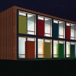 Entwurf Modulares Bauen im Passivhaus-Standard: Die Raumzelle ist komplett mit Haustechnik versehen.