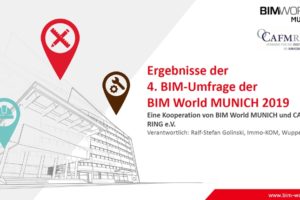 Ergebnisse der 4. BIM-Umfrage der BIM World MUNICH 2019