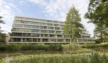 Klencke - Terras op Zuid, Amsterdam (NL). Wettbewerbsbeitrag Wohnen für alle. Bild: Marcel van der Burg