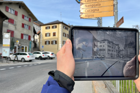 Stadtplanung mit Augmented Reality in Disentis