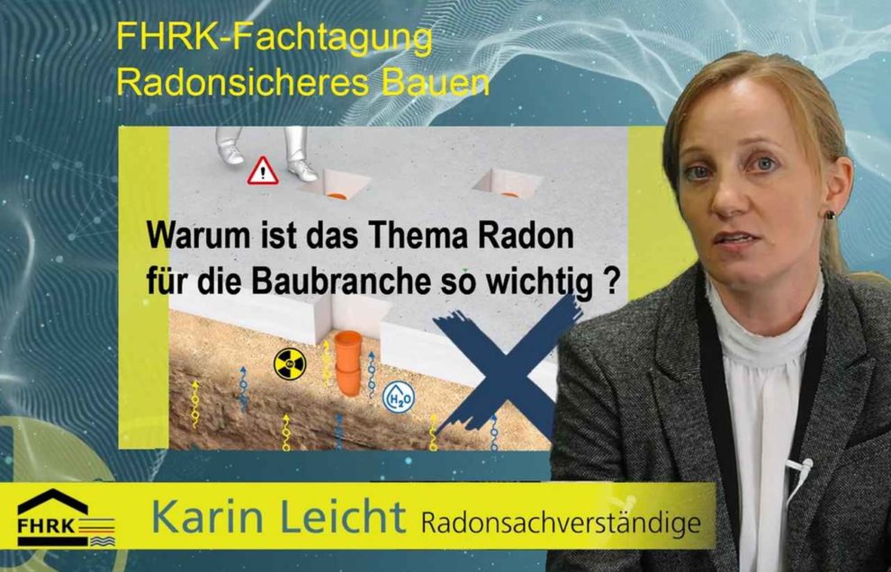 Vortrag von Karin Leicht zum Thema radonsicheres Bauen