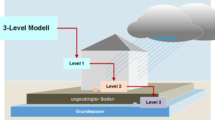 Modell zur Bewertung der Schadstoffbelastung von Wasser durch Fassadenputz
