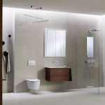 Integriertes Badkonzept für Dusche, Waschtisch und WC Geberit ONE