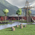 AR-Visualisierung für den geplanten Park im Glarner Stadtzentrum