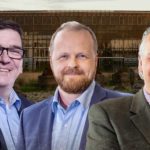 Eberhard Stegner (Graphisoft Deutschland), Markus Gallenberger (Frilo) und Alexander Neuss (Sema) im Holzbau-Interview
