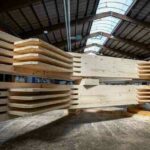 Holzfachwerkträger für Luftschiff-Hangar