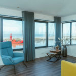 Hotelzimmer mit Blick aufs Wattenmeer