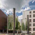 Vertikale Begrünung vor dem Senckenberg Museum in Frankfurt