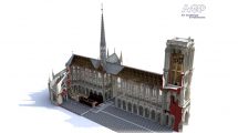 Bei einer Sofortmaßnahme zur Sicherung von Notre-Dame setzten französche Experten Laserscanner von FARO zur exakten 3D-Kartierung ein. Bild: Art Graphique & Patrimoine.
