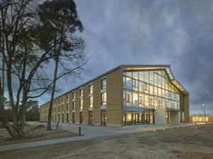 Alnatura Campus – Neubau der Alnatura Arbeitswelt, Darmstadt. Bild: Roland Halbe