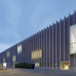 Kunstmuseum in Lausanne mit weißgrauer Klinker-Fassade
