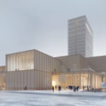 Kulturzentrum Sara Kulturhus von White Arkitekter als 20-geschossiger Holzbau