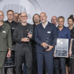 Preisträger und Jurymitglieder gemeinsam mit Caparol-Firmeninhaber Ralf Murjahn bei der Verleihung des Caparol Architekturpreises