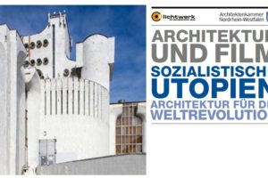Flyer der Architekturfilm-Reihe Sozialistische Utopien