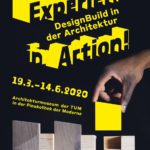 Ausstellungsplakat zur Architekturausstellung DesignBuild