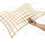 3D-Form aus Holzgitter