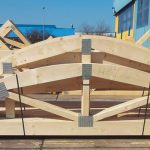 Als Nagelplatten-Konstruktion lassen sich Dachtragwerke, Holzrahmenwände und Geschossdecken sicher, schnell und wirtschaftlich ausführen. Bild: GIN