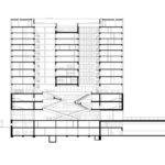 Schnittzeichnung der Fachhochschule in Muttenz von pool Architekten