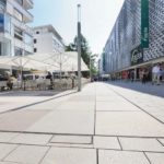 Neugestaltete Fußgängerzone in Pforzheim