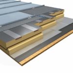 Polyurethan-Dämmung für Metalldächer. Bild: puren