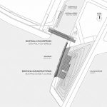 Lageplan Lounge und Fußgängerbrücke. Zeichnung: Architekturstudio Evren Basbug