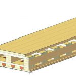 Bauzeichnung einer Holzkonstruktion. Bild: Lignotrend Produktions GmbH