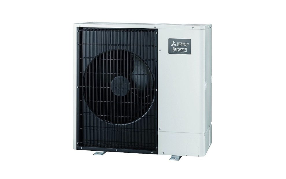 Außenkondensator einer Klimaanlage. Bild: Mitsubishi Electric